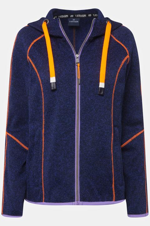 Produktbild Laurasøn Strickfleece-Jacke, Kapuze, Zipper, Langarm, OEKO-TEX (L)