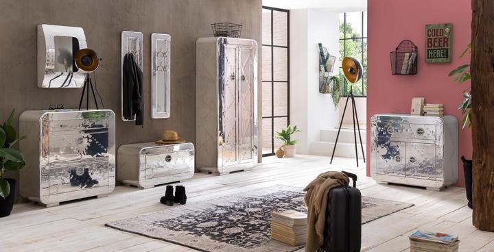 Image du produit SIT Möbel Commode Aero argent (80 x 90 x 40 cm)