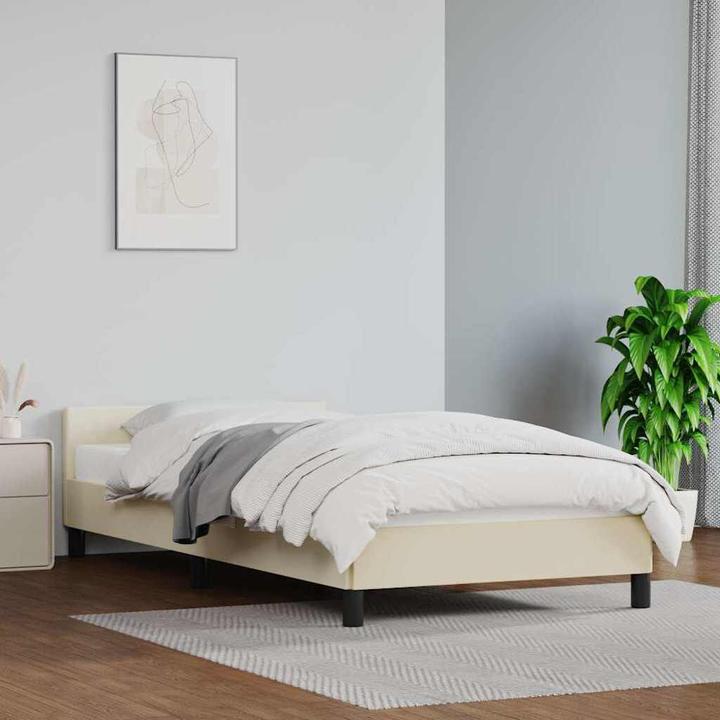 Actual product image vidaXL Bettgestell mit Kopfteil (90 x 190 cm)