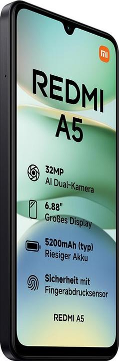 Produktbild Xiaomi Redmi A5 4G (64 GB, Midnight Black, 6.88", Dual SIM, 4G)