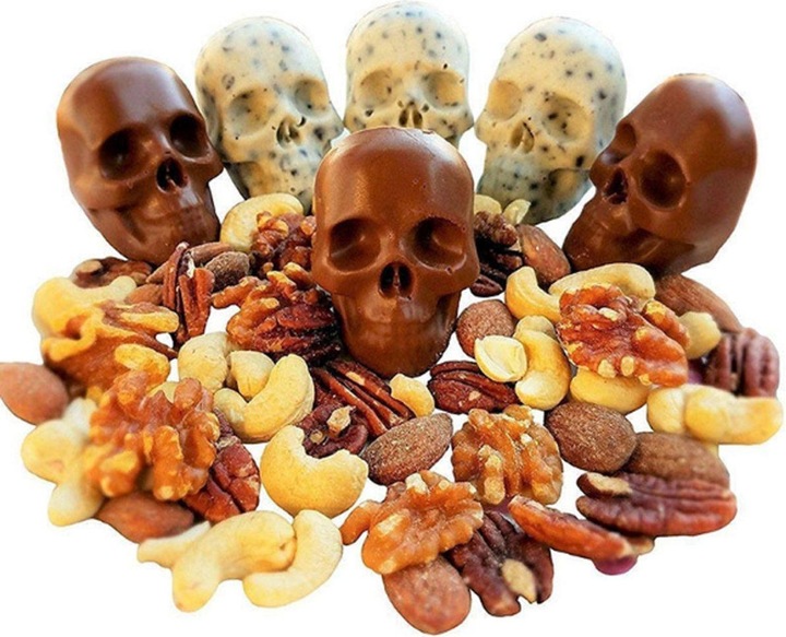 Produktbild König Design Silikon Eiswürfelform Totenkopf Skull Eiswürfel Eis für Whiskey Wein Bar Party