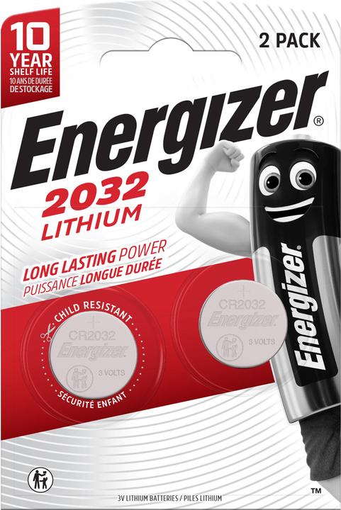 Energizer CR2032 Lithium (2 pcs., CR2032, 235 mAh)