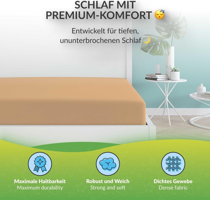 Actual product image Etérea Microfibre Jersey Fitted Sheet (100 x 200 cm, 90 x 200 cm)