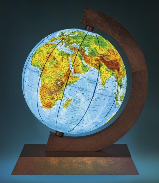 Produktbild Donau Politisch-physischer Globus, beleuchtet, Holz (25 cm)