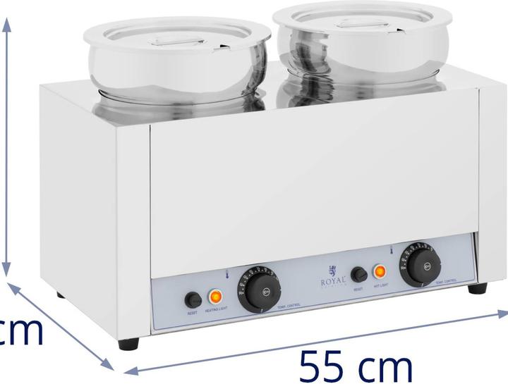 Actual product image Royal Catering Soup Station - 2 x 7 L - 1000 W - glossy -