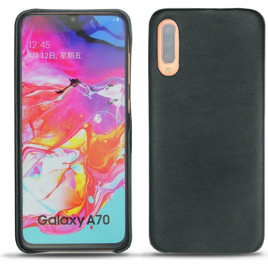 Noreve Lederschutzhülle (Samsung Galaxy A70), Smartphone Hülle, Blau