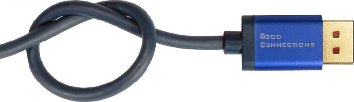 Produktbild Good Connections GC 4860-SF020B DP 1.4 auf HDMI 2.0 A Stecker,4K@60Hz, 2 m, blau (2 m, HDMI, 2.0)
