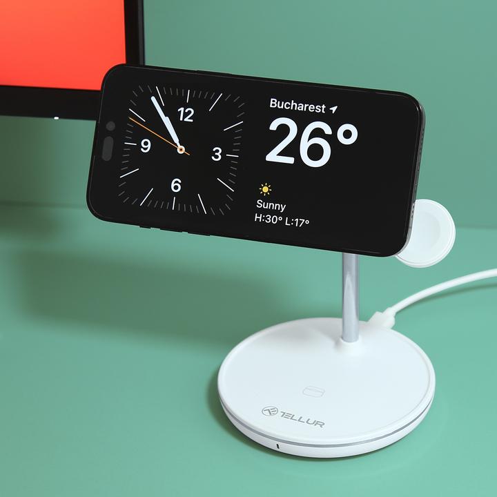 Actual product image Tellur 3in1 MagSafe Wireless Desk Charger (22.50 W)