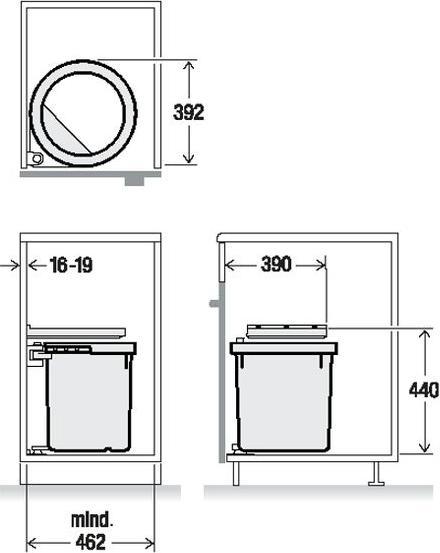 Actual product image Müllex D-LINE D50 (35 l)