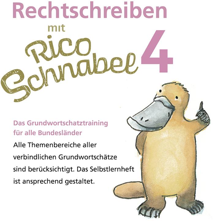 Produktbild Rechtschreiben mit Rico Schnabel, Klasse 4 (Deutsch, Mareike Hahn, Stefanie Drecktrah, 2024)