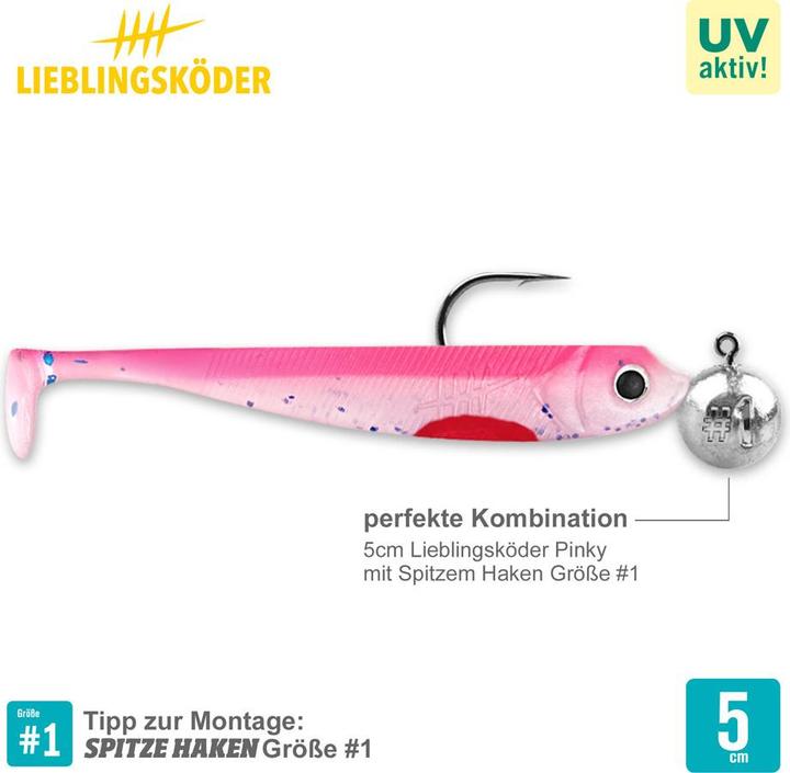 Image du produit Lieblingsköder Pinky (eau trouble, nuages) (10 cm)