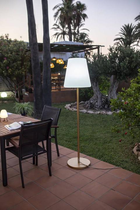 Immagine prodotto Newgarden LOLA SLIM 180 Lampada da terra LED oro rosa 180cm dimmerabile + controller E27 per interni ed (600 lm, E27, IP65)