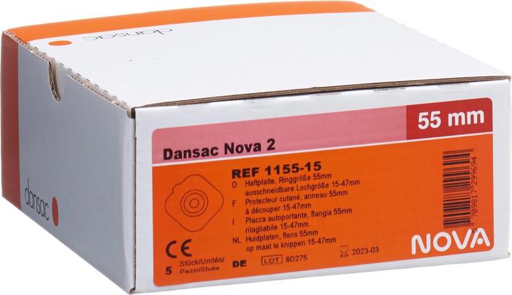 Actual product image Dansac Base plate 15-47mm (5 Piece, 990 ml, 124 g)