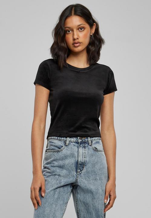Actual product image Urban Classics Ladies Short Velvet Tee (L)