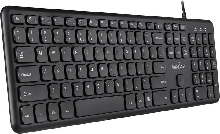 Actual product image Perixx PERIBOARD-210, DE, wired, silent keys, black (US, Cable)