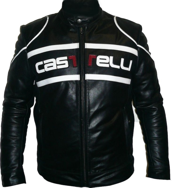 Immagine prodotto Castelli Giacca di pelle vintage Cafe Racer in edizione limitata (S)