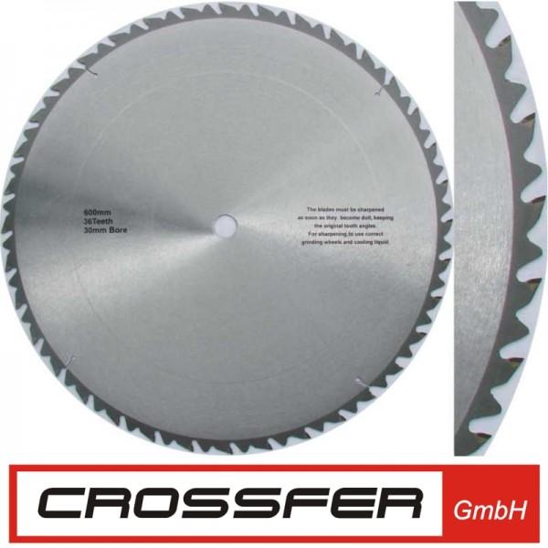 Immagine prodotto Crossfer - QUALITÄTS HM-SÄGEBLATT HOLZ-GROBSCHNITT 600 MM Bohrung 30mm / 36 Zähne