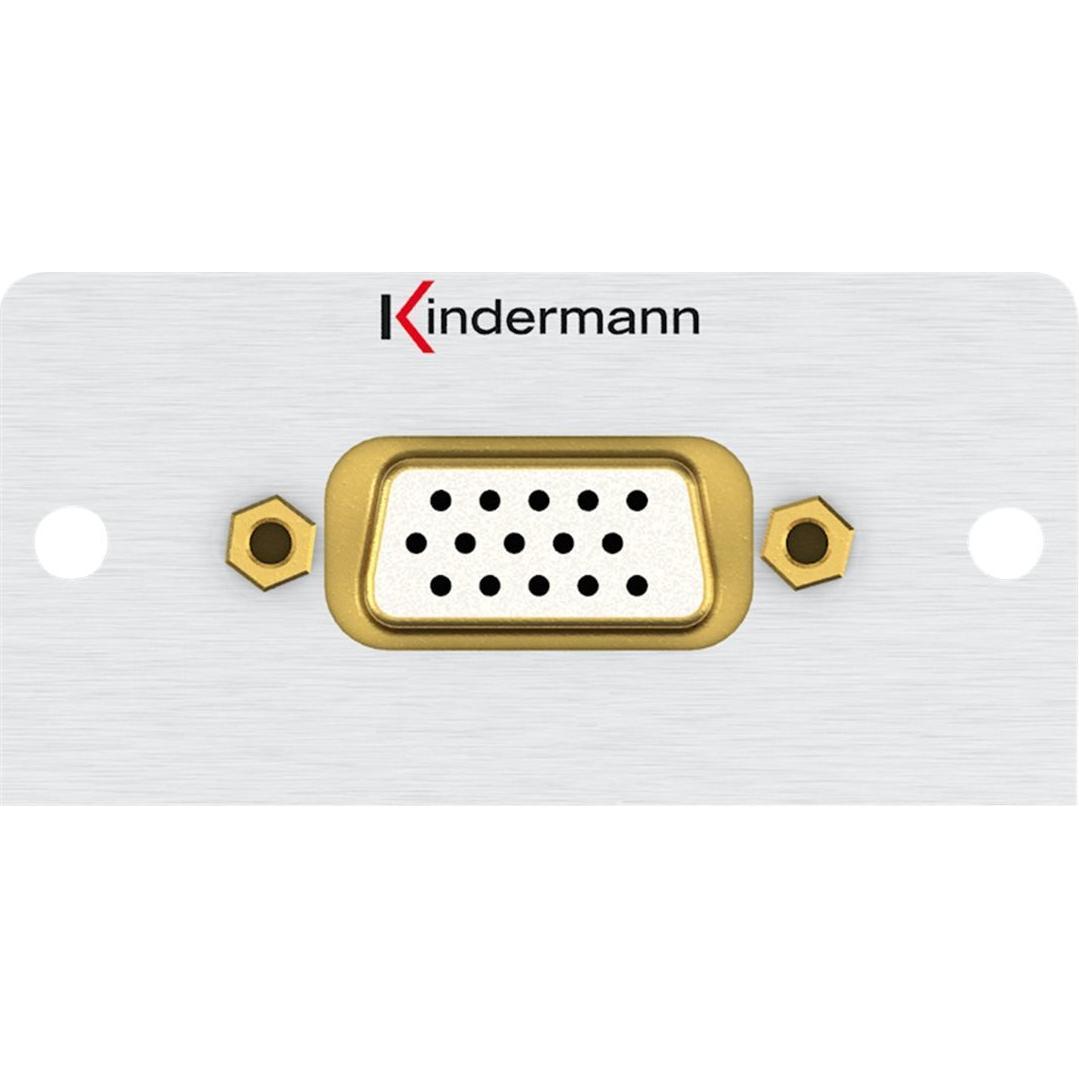 Kindermann Cavo di collegamento VGA (HD15) maschio/femmina lunghezza 1 m metà dell'apertura di 50 x 50 m (1 m, VGA), Cavo video