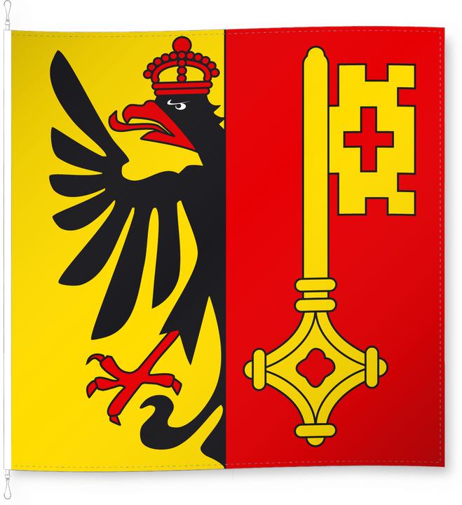 Actual product image Alpenfahnen Genf (150 x 150 cm)