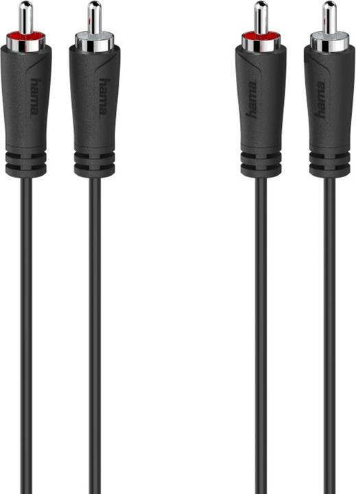Produktbild Hama Audio-Kabel, 2 Cinch-Stecker - 2 Cinch-Stecker, 1,5 m (1.50 m, Cinch Kabel)