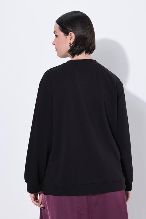 Produktbild Ulla Popken Sweater, Tüll-Schulter, Rundhals, Langarm (58, 60)