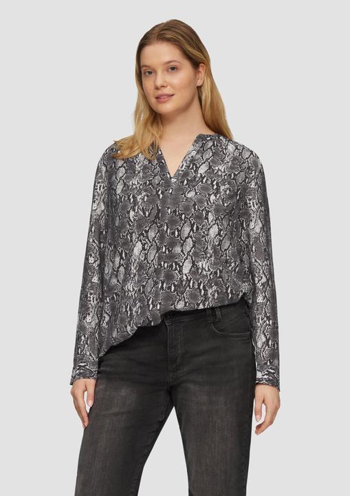 Produktbild S.Oliver Bluse Bluse mit Animal-Print aus Viskosemix (48)