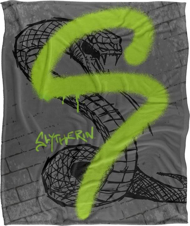 Produktbild Decke Slytherin Graffiti (152 x 127 cm)