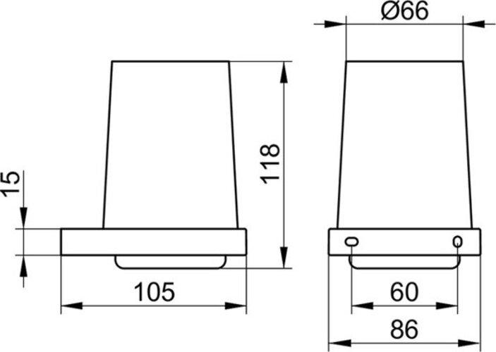Productafbeelding Keuco Glashouder Editie 11 verchroomd