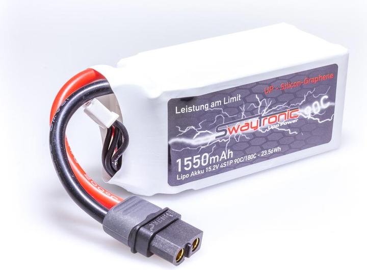 Image du produit Swaytronic Sway-FPV 4SHV-GR 15.2V 1550mAh 90C/180C XT60 (15.20 V, 1550 mAh)