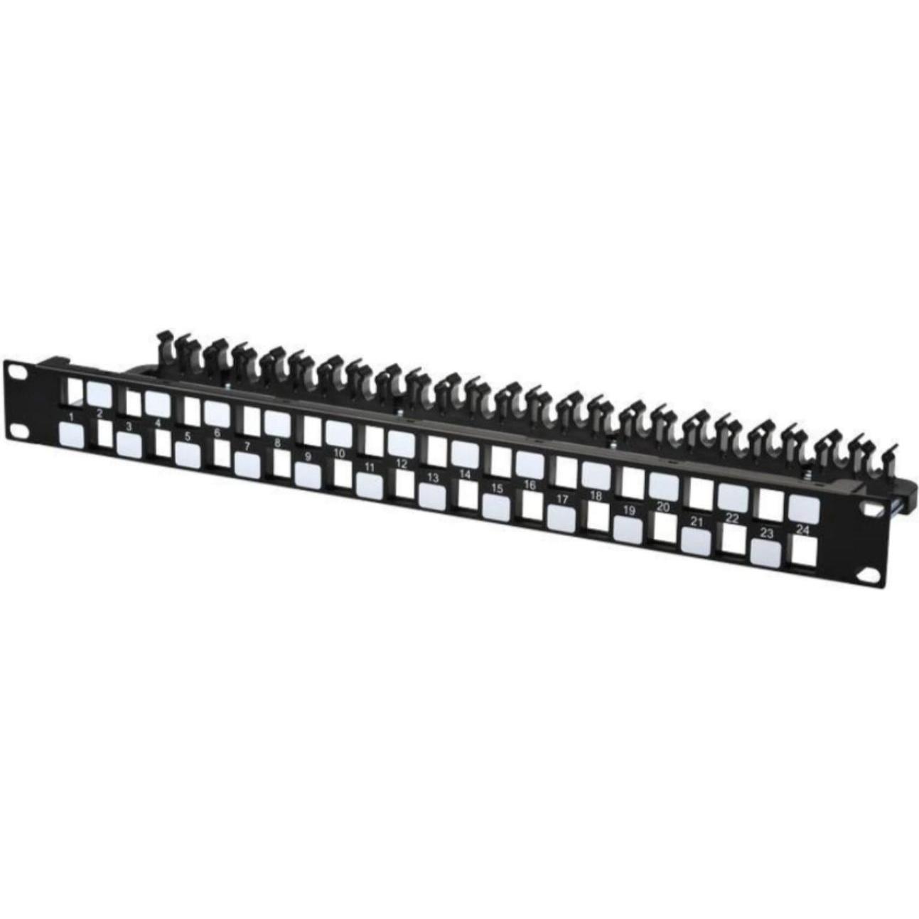 Lanview patch-panel - 1U - 19", Server Zubehör, Schwarz