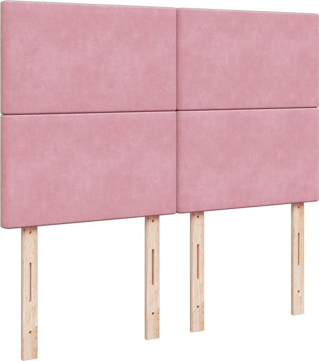 Produktbild vidaXL Bo x springbett mit Matratze 140 x 200 cm Samt (140 x 200 cm)