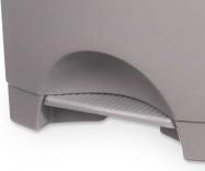 Immagine prodotto Arte Regal bidone a pedale in plastica 50l grigio (50 l)