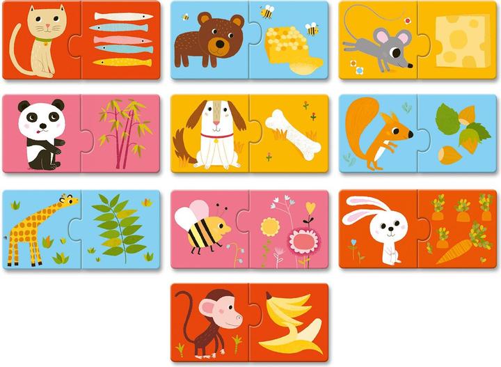 Immagine prodotto Djeco Puzzle Duo a tavola! (10 pezzi)