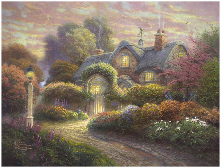 Actual product image Schmidt Spiele Cottage in the rose garden (1000 pieces)