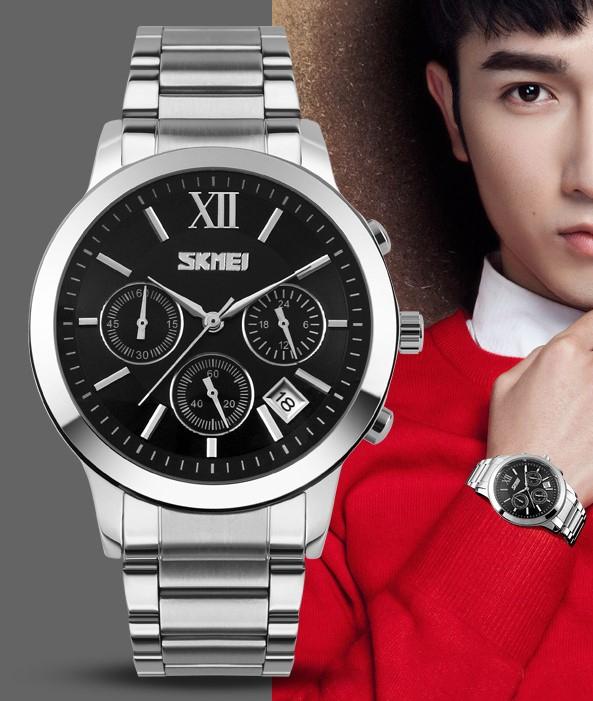 Produktbild Skmei 9097BK Herrenuhr + BOX (Analoguhr, 43 mm)