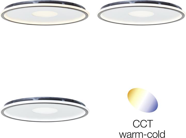 Image du produit Brilliant Vegas LED Plafonnier 50cm blanc/noir (5400 lm)