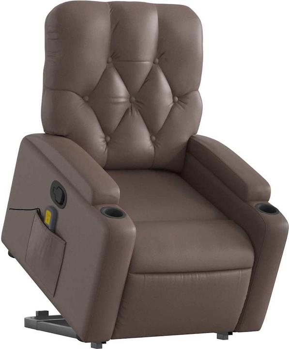 Immagine prodotto vidaXL Poltrona massaggiante con aiuto in piedi in finta pelle