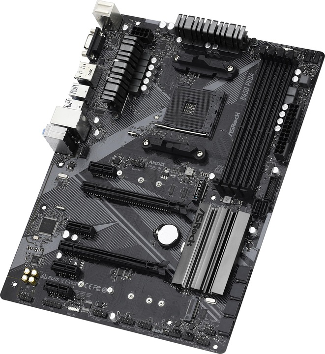 Actual product image AsRock Mainboard B450M Pro4 2.0 (AM4, AMD B450, mATX)