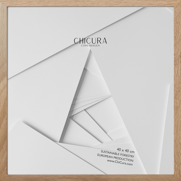 Actual product image ChiCura Wooden Frame - Glass (40 x 40 cm)