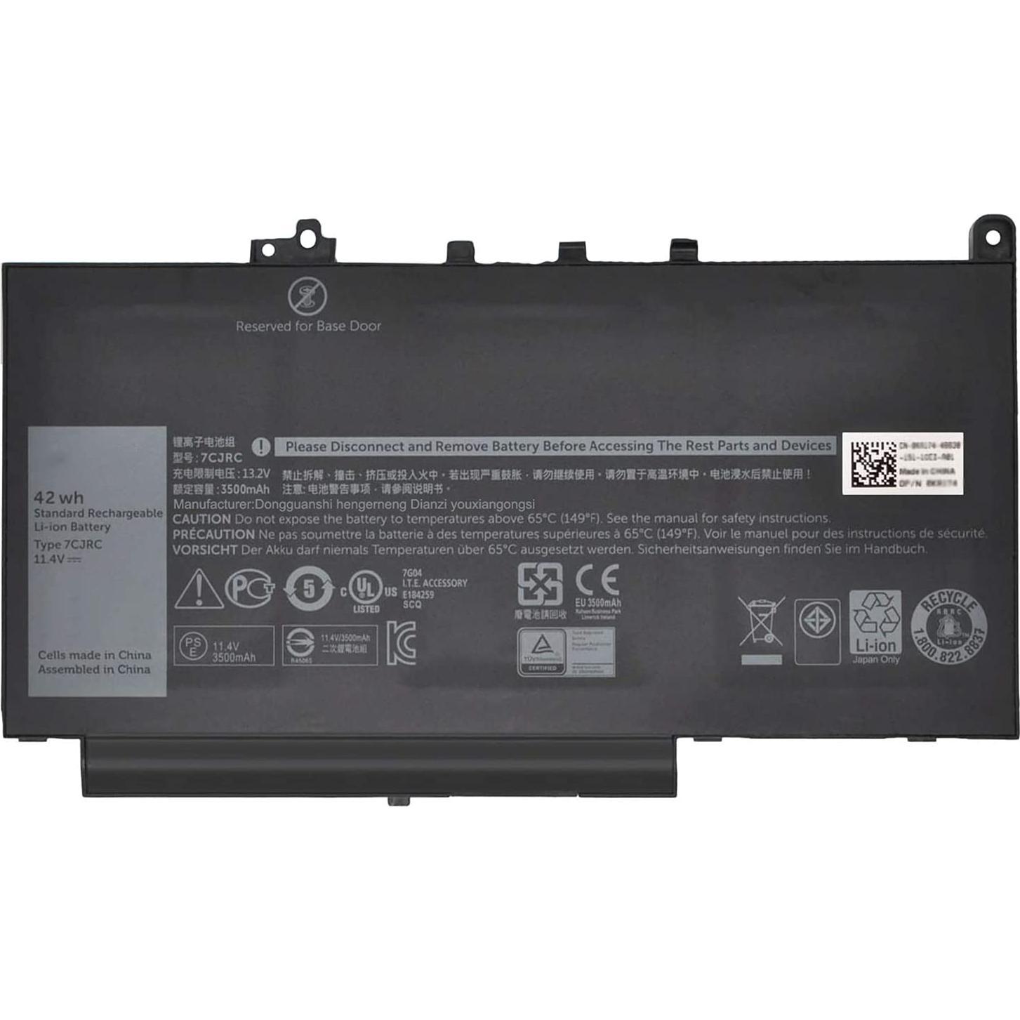 Dell Battery, 42WHR, 3 Cell (3 Zellen), Notebook Akku
