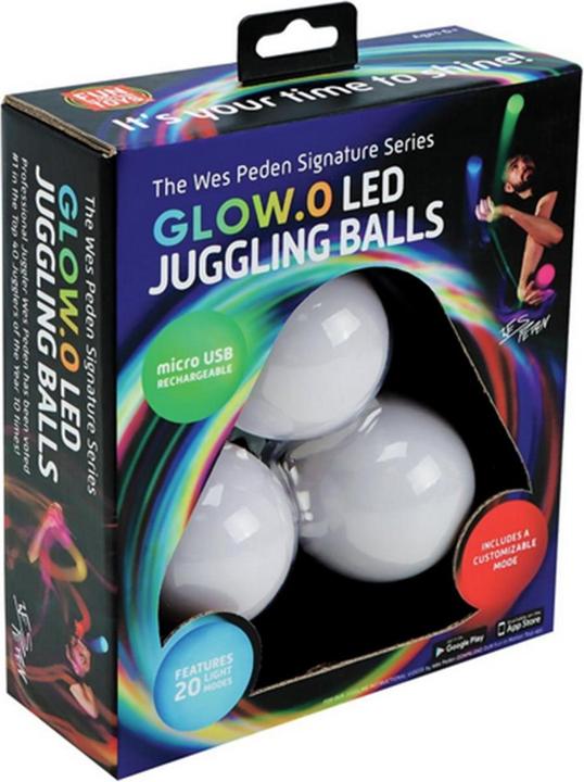 Spin Balls Set di 3 palline da giocoleria con LED