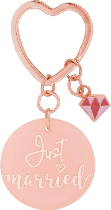 Image du produit Sheepworld Porte-clés Just Married rose/bleu, 2 pièces