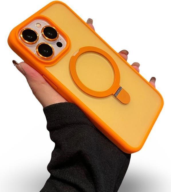 Immagine prodotto RPD Apple iPhone 14 Pro Max - MagSafe Stand Etui mit Kameraschutz, orange, Matt (Apple iPhone 14 Pro Max)