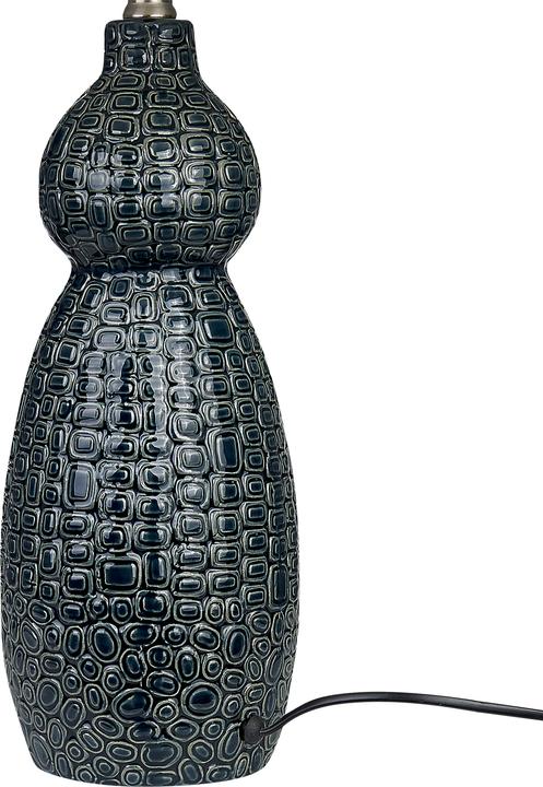 Image du produit Beliani Lampe de table en céramique bleu foncé/blanc 60 cm MATINA