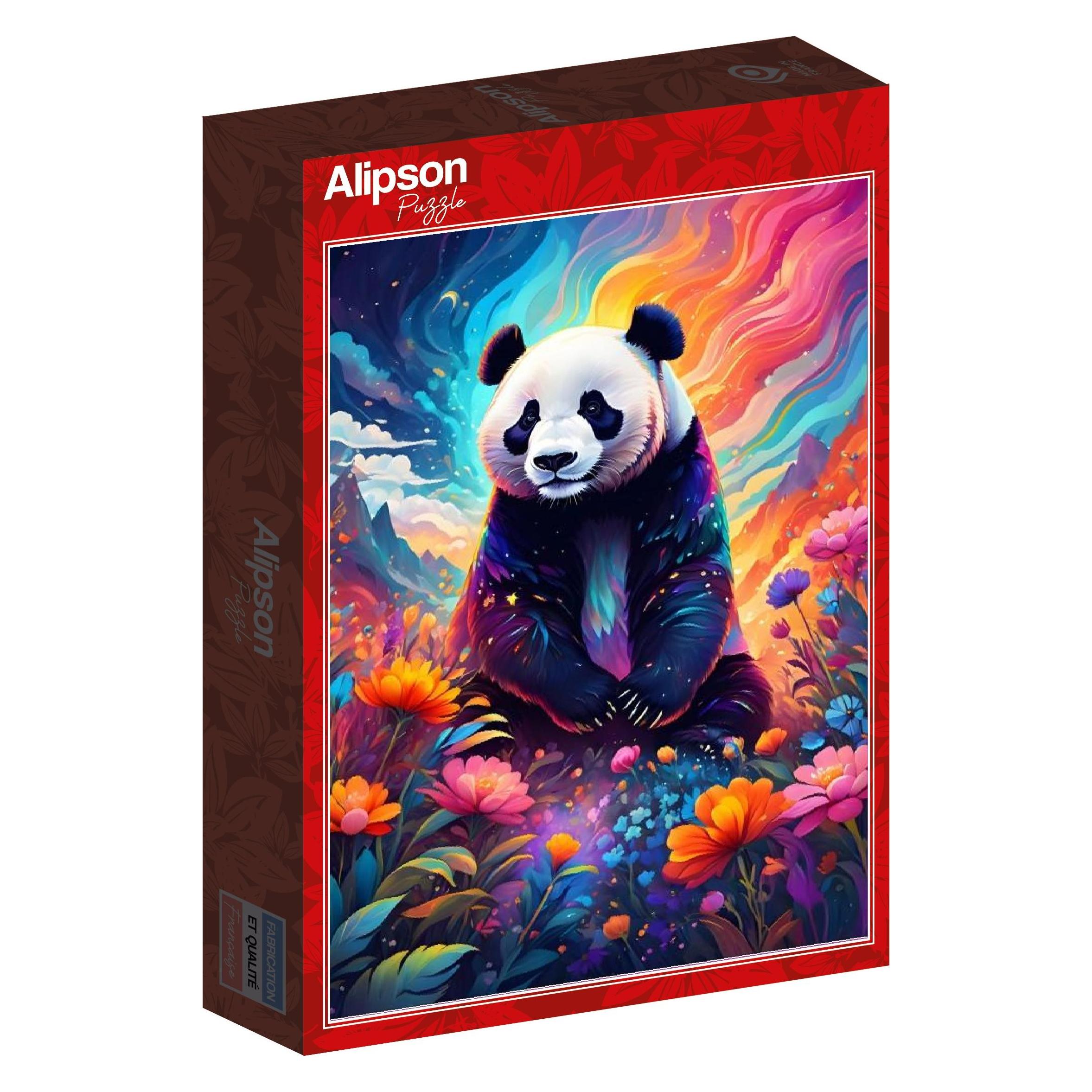 Alipson Puzzle 1000 Pieces Colourful Panda (1000 onderdelen)