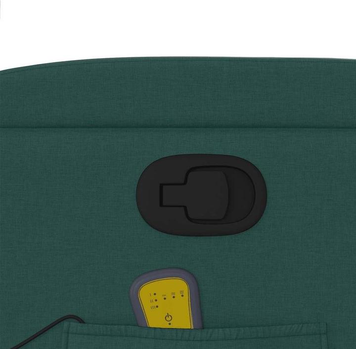 Immagine prodotto vidaXL Poltrona massaggiante in tessuto verde scuro,Colore: verde scuro,Materiale