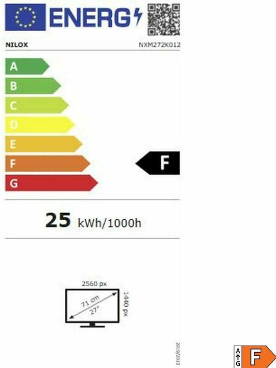 Energie-Label Nilox NXM272K012 (2560 x 1440 Pixel, 27")