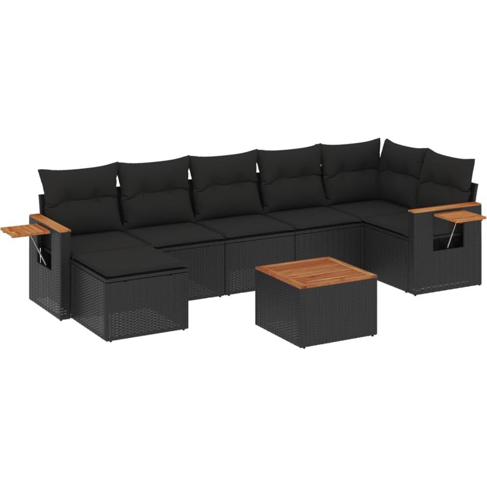 VidaXL, Gartenlounge, 10-tlg. Garten-Lounge-Set mit Kissen