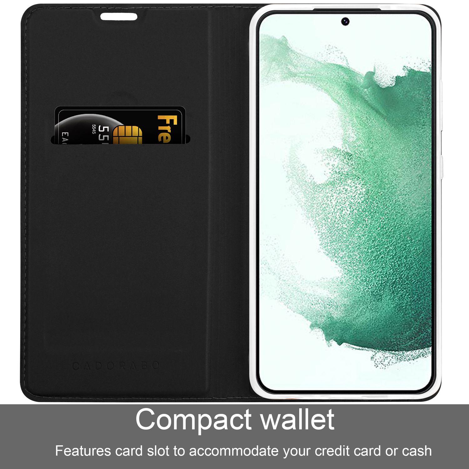 Thumbnail - Cadorabo Classy Book Hülle für Samsung Galaxy S22 PLUS (Samsung Galaxy S22+), Smartphone Hülle, Schwarz