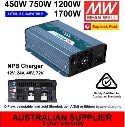 Actual product image MeanWell Mean Well Bleiakku-Ladegerät NPB-1700-24 24 V Ladestrom (max.) 50 A (NPB-1700-24)